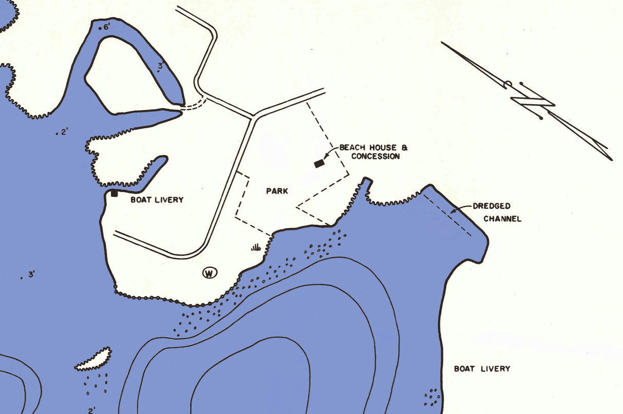 1963 Map of Lake Of The Woods Van Buren County Michigan