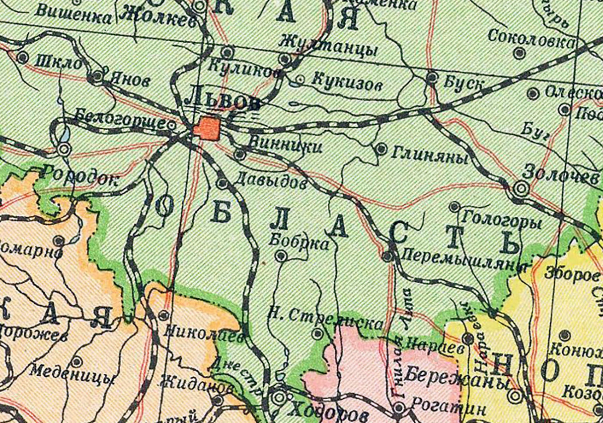 1939 Map of Ukraine