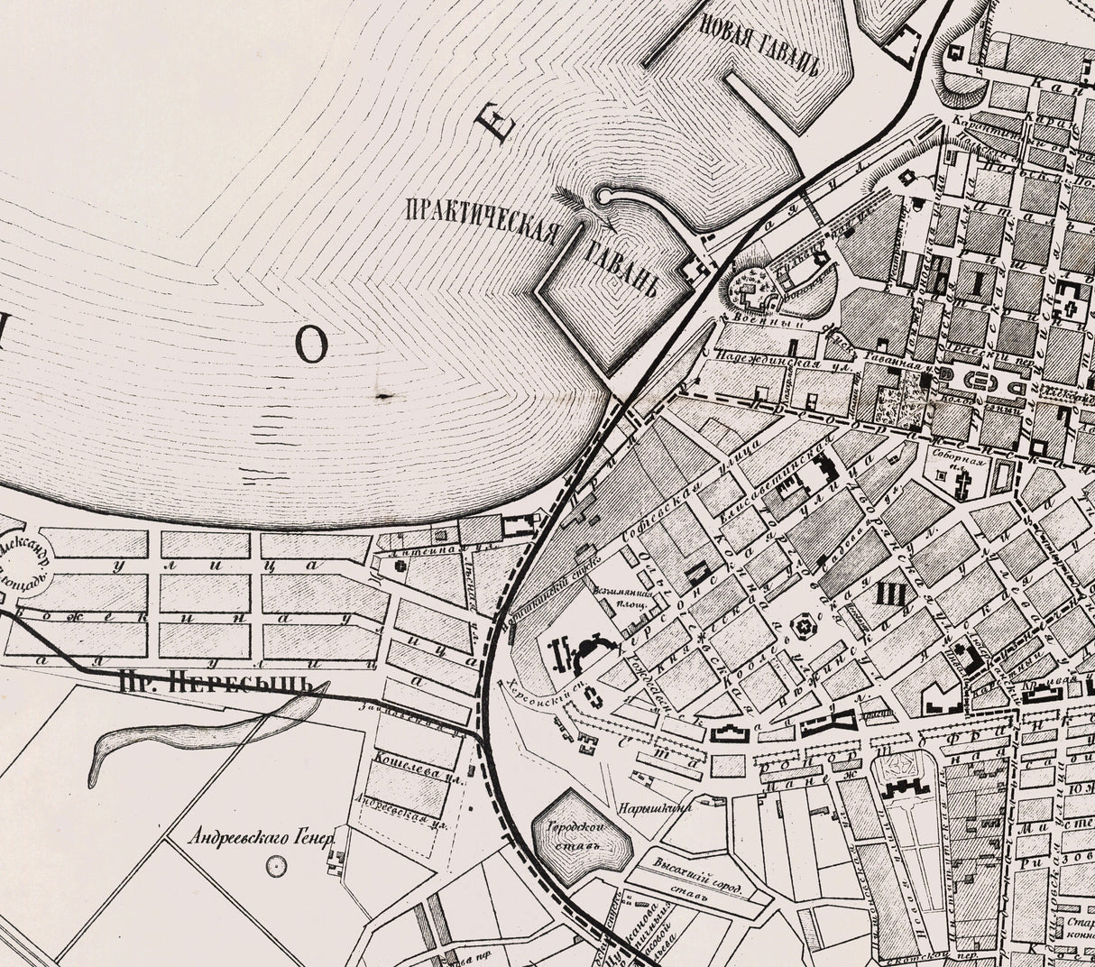 1876 Map of Odessa Ukraine