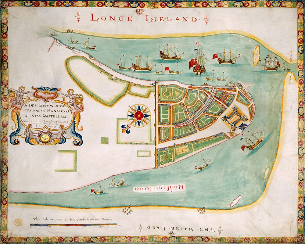 1664 Map of New Amsterdam New York City