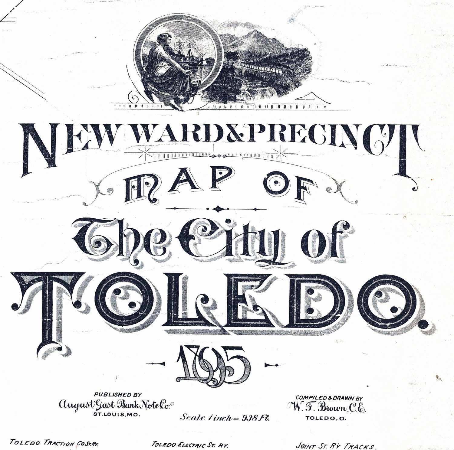 1895 Map of Toledo Ohio