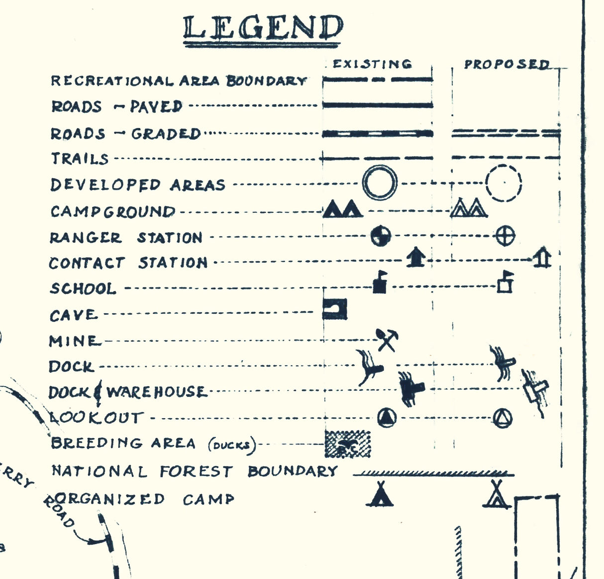1946 Map of Shasta Lake California