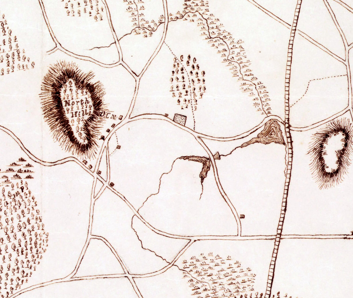 1852 Town Map of Needham Norfolk County Massachusetts