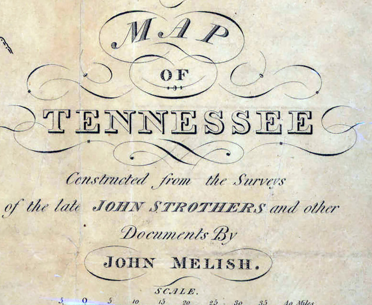 1818 Map of Tennessee