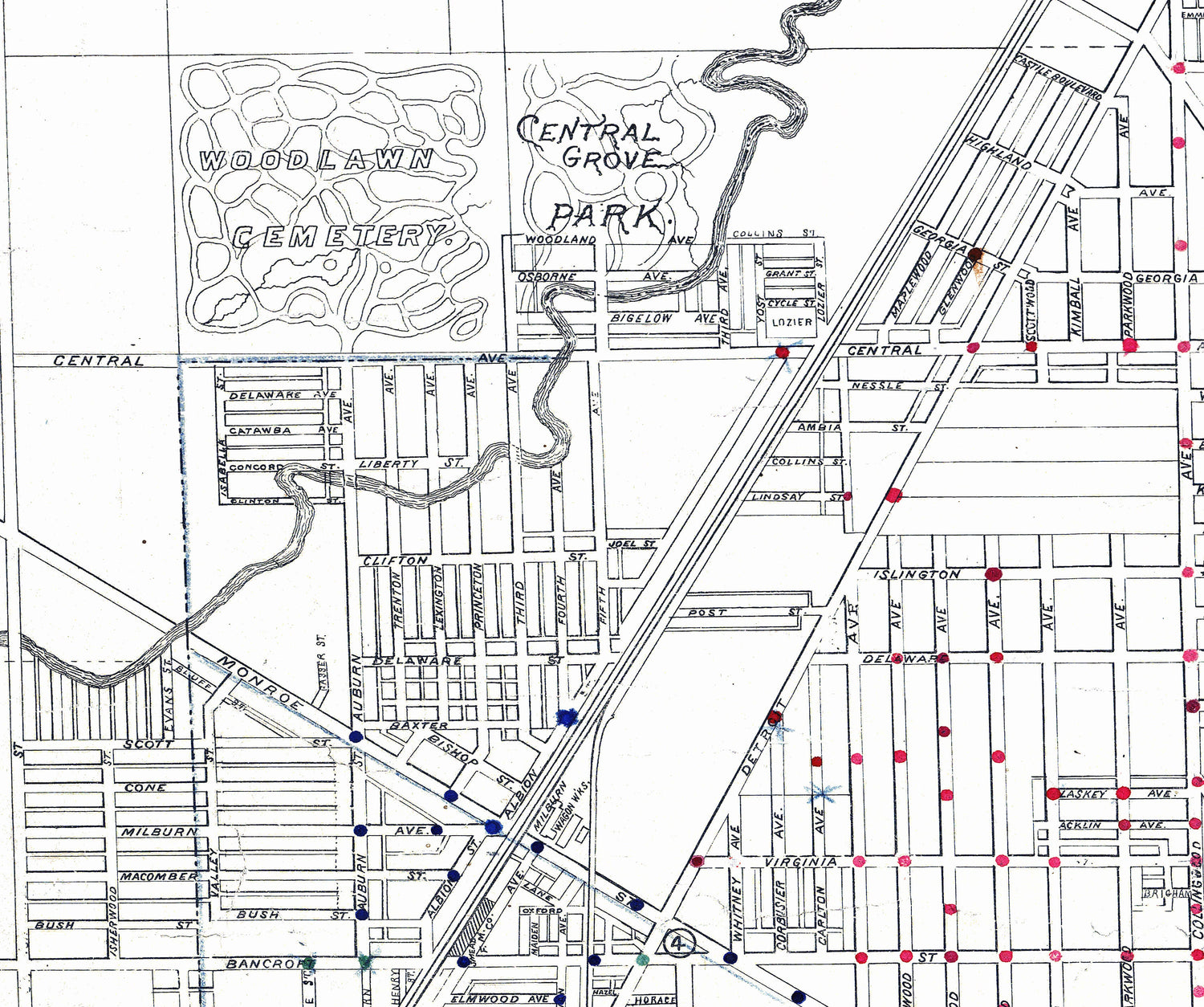 1895 Map of Toledo Ohio