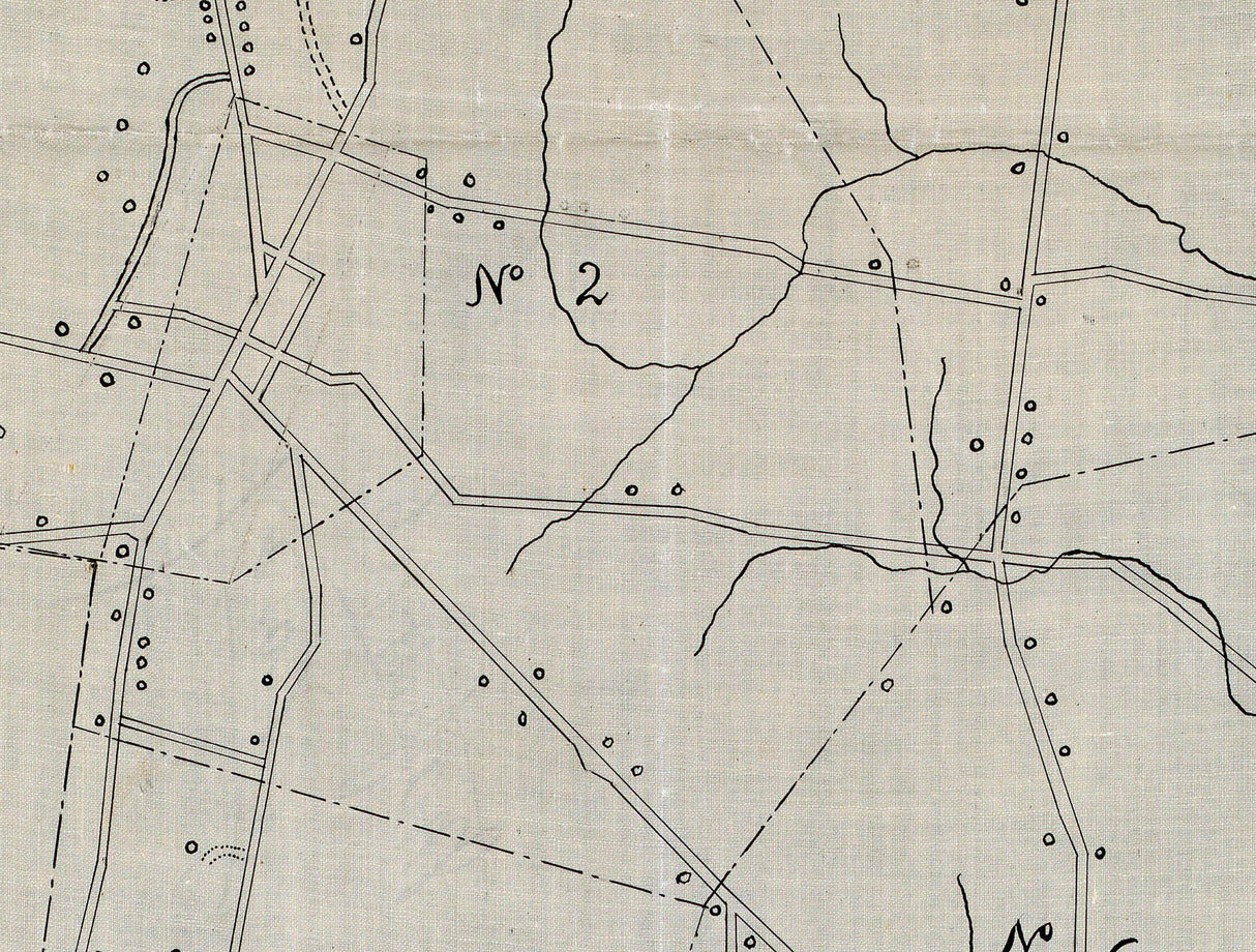 1854 Town Map of Lenox Berkshire County Massachusetts