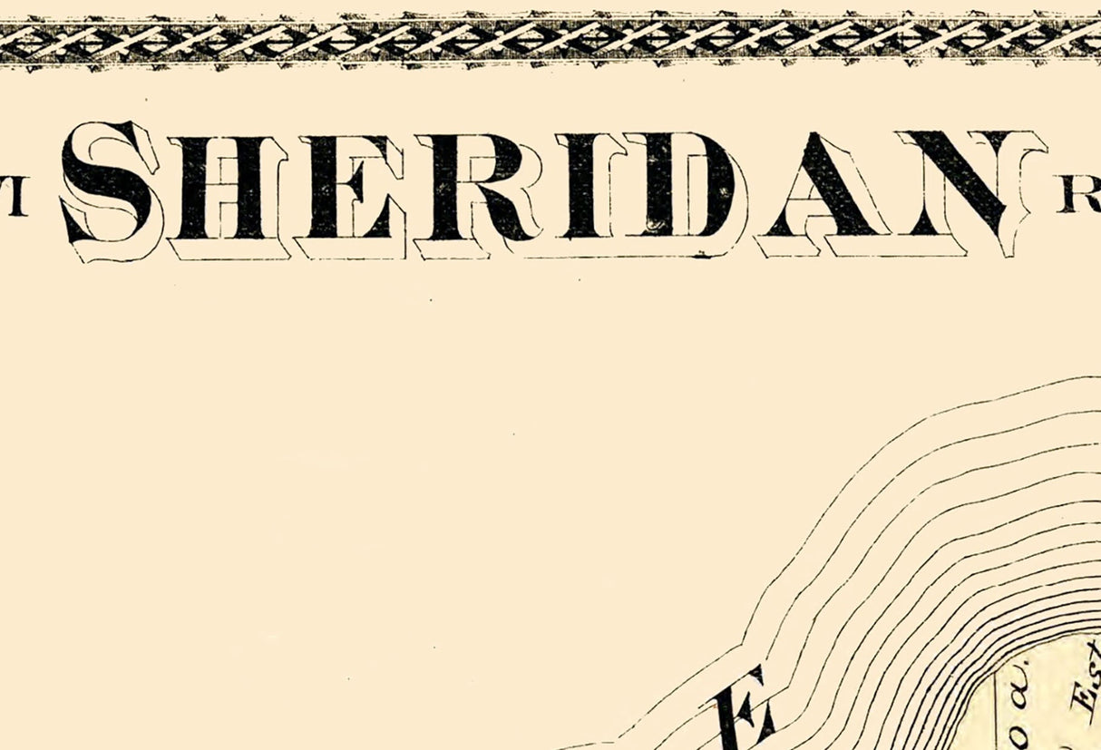 1881 Map of Sheridan Chautauqua County New York