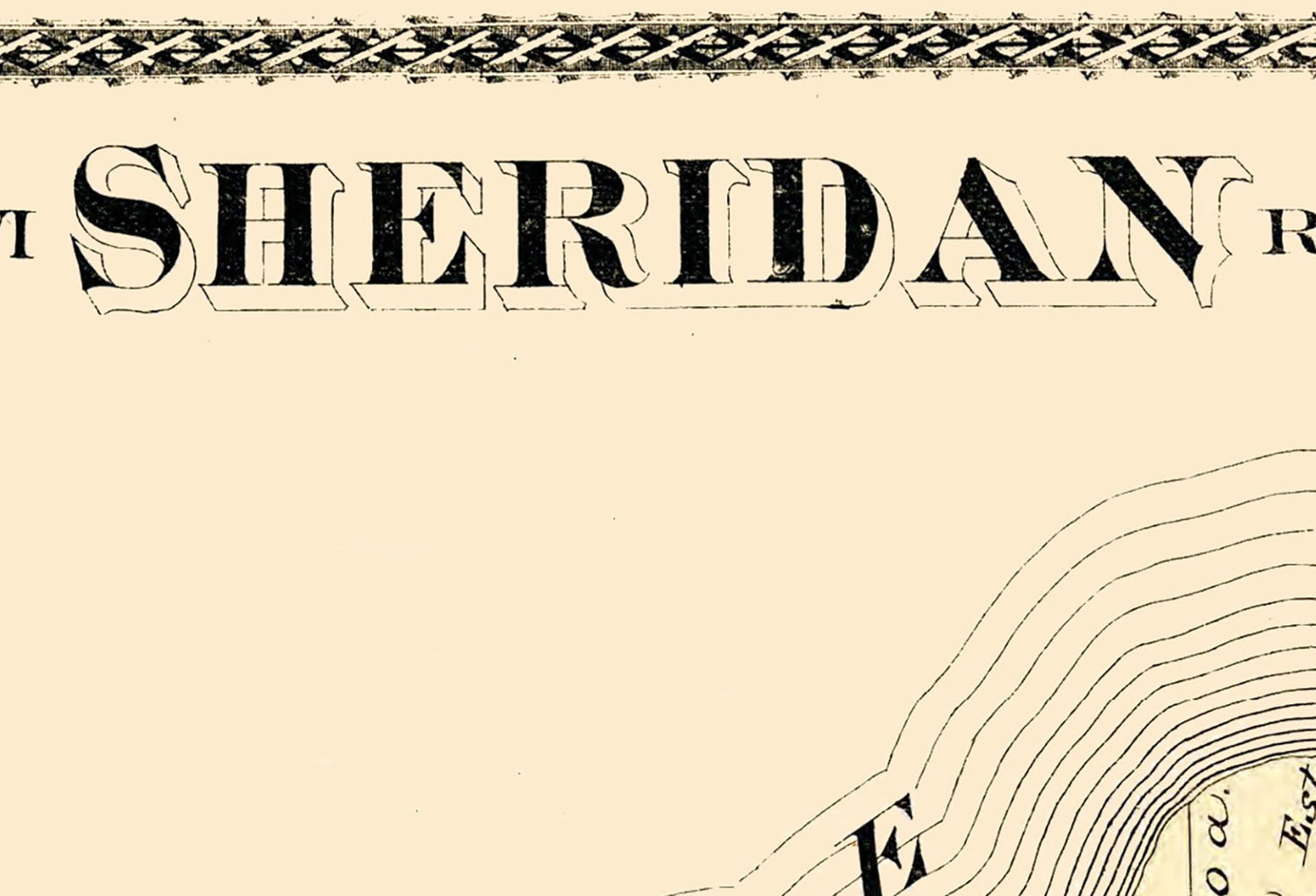 1881 Map of Sheridan Chautauqua County New York