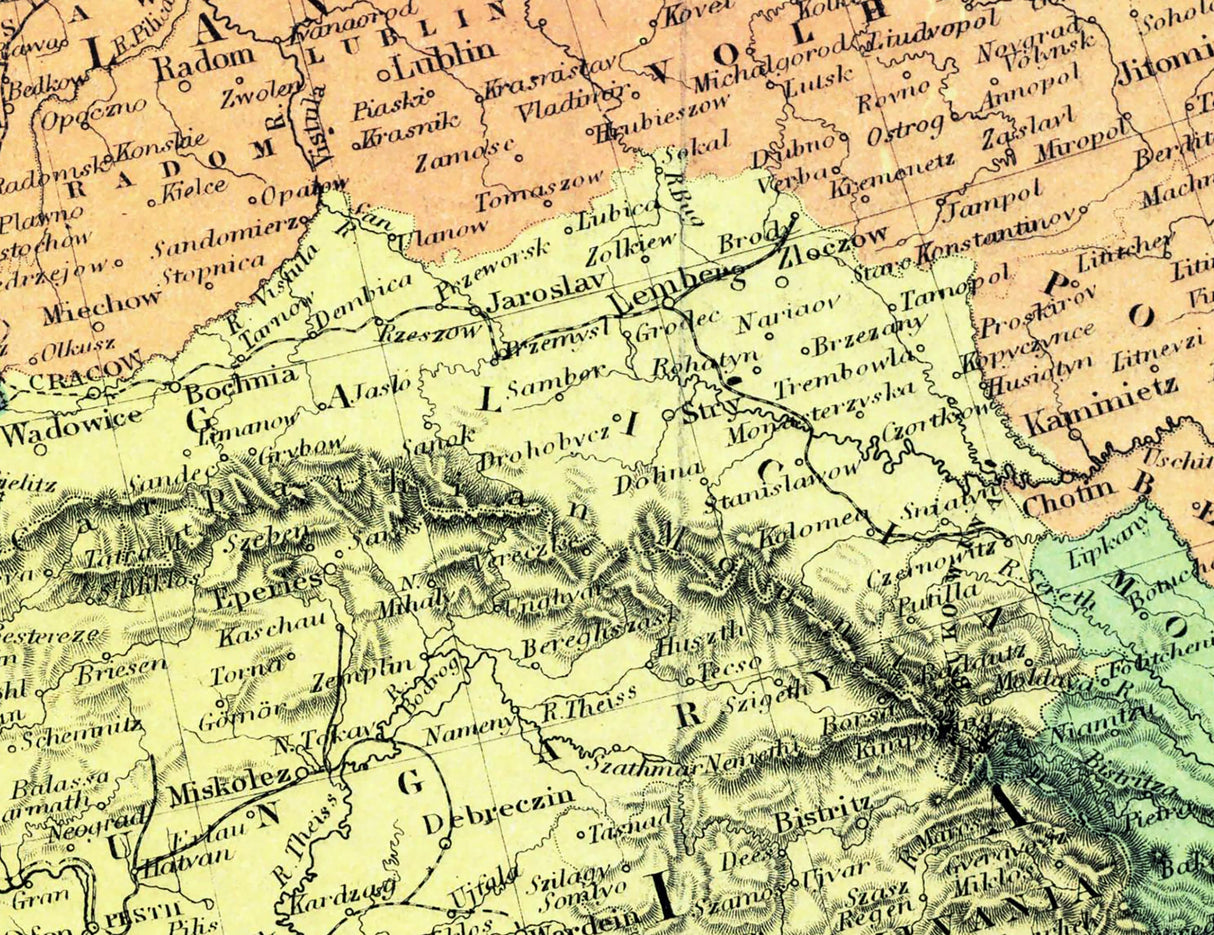1870 Map of Europe