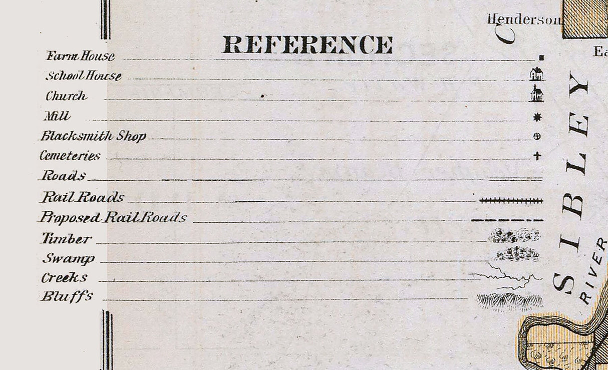 1874 Map of Le Sueur County Minnesota