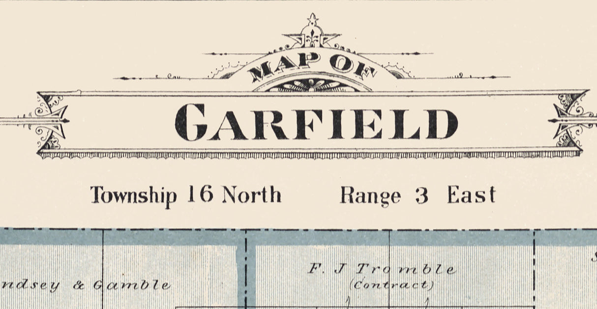 1896 Map of Garfield Township Bay County Michigan