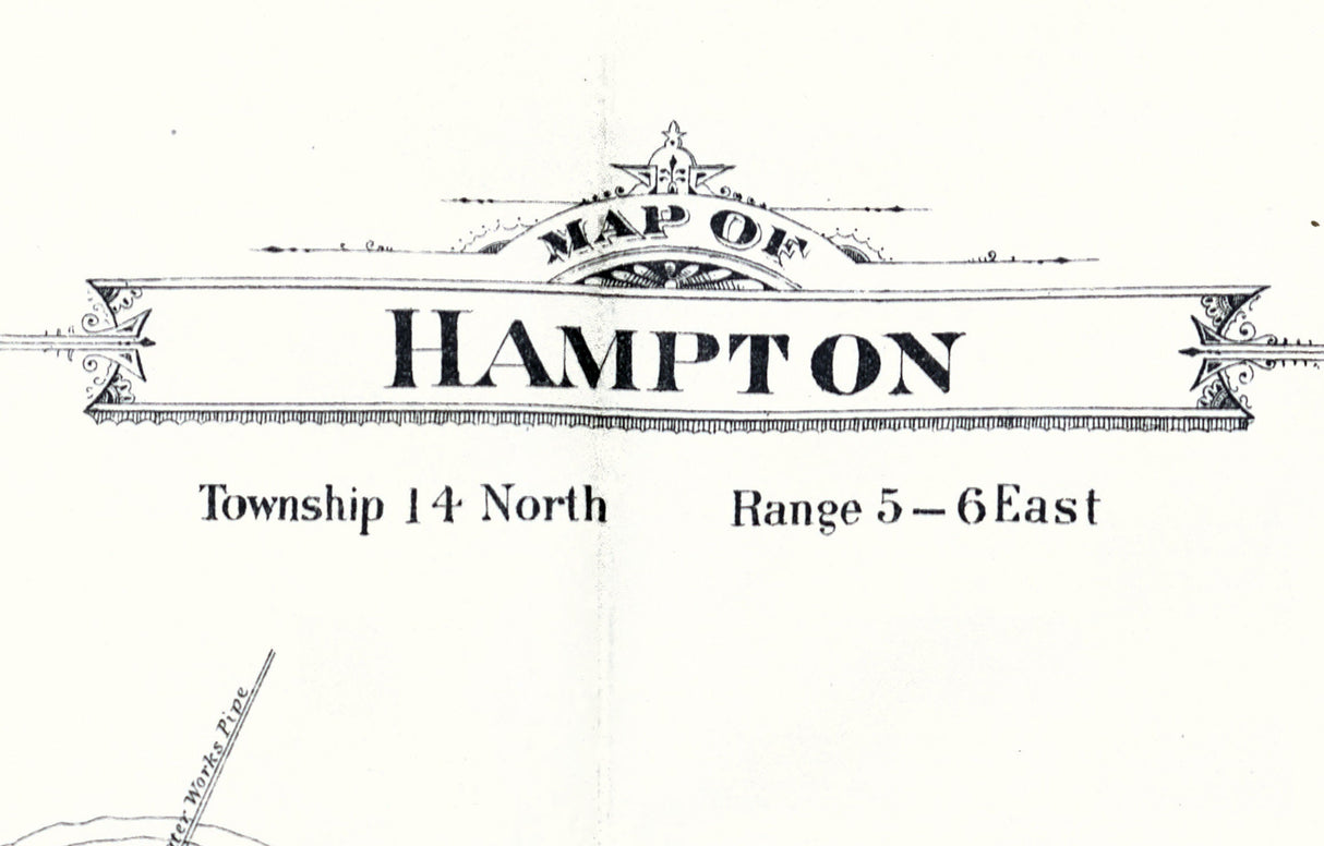 1896 Map of Hampton Township Bay County Michigan