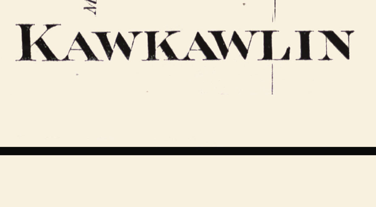 1896 Map of Kawkawlin Bay County Michigan