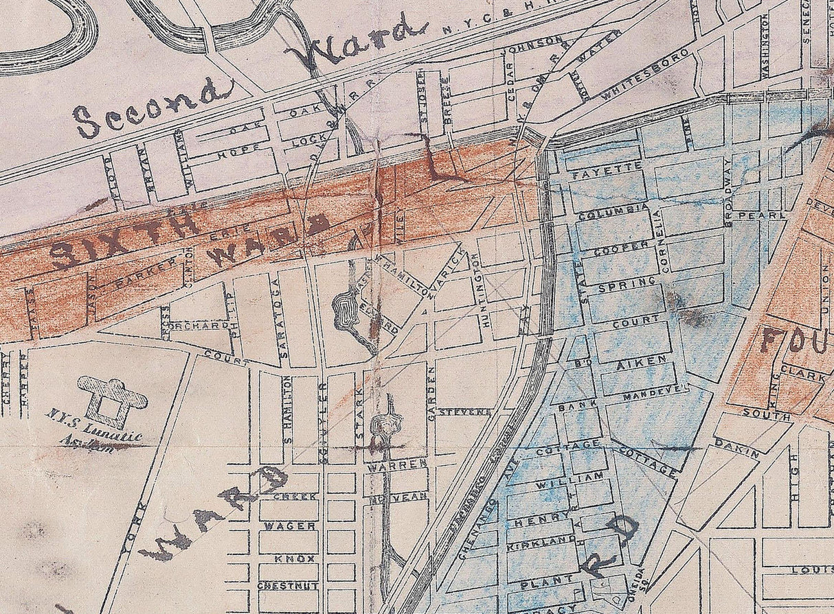 1874 Map of Utica New York