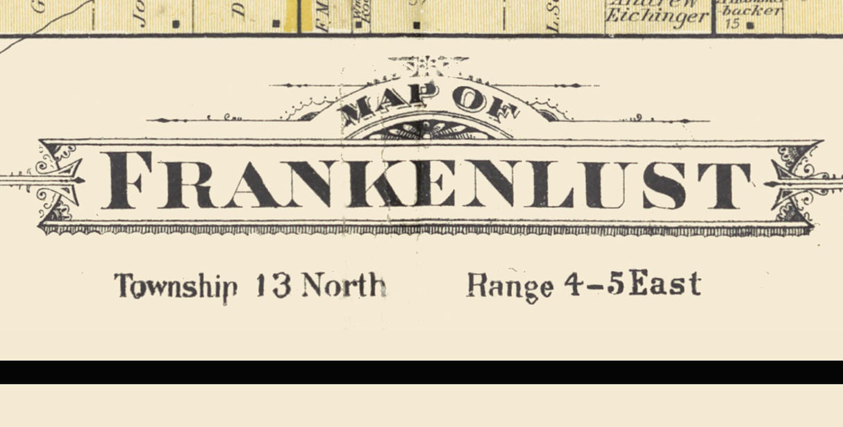 1896 Map of Frankenlust Township Bay County Michigan