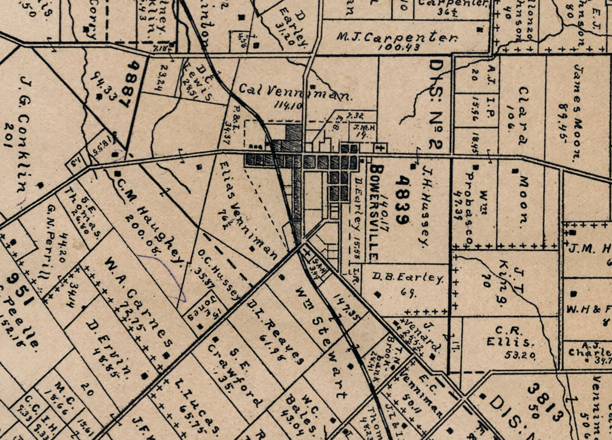 1896 Map of Jefferson Township Greene County Ohio