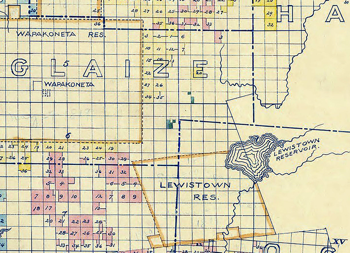 1820s Map of North Western Ohio