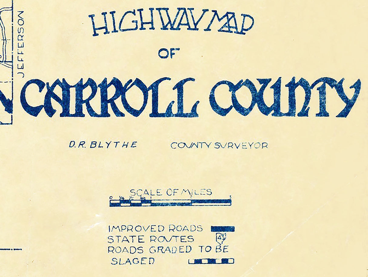 1890s Map of Carroll County Ohio