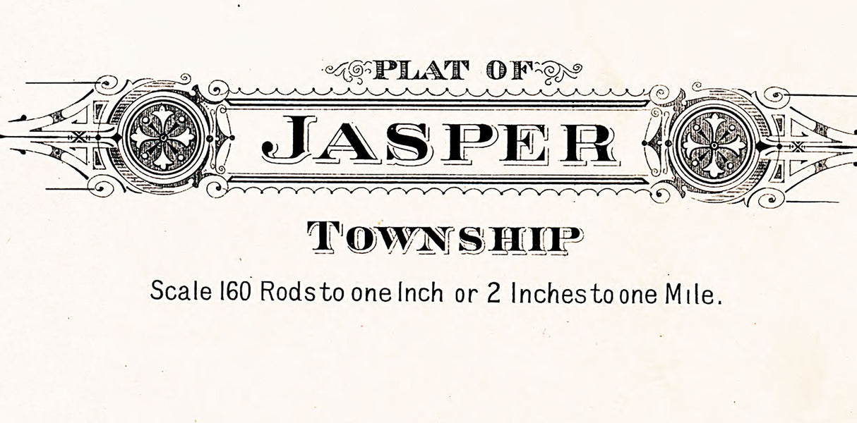 1913 Map of Jasper Township Fayette County Ohio