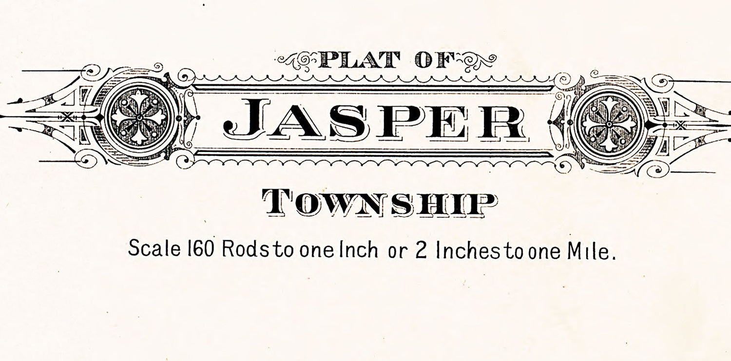 1913 Map of Jasper Township Fayette County Ohio