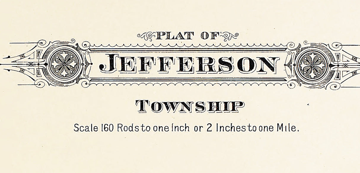 1913 Map of Jefferson Township Fayette County Ohio