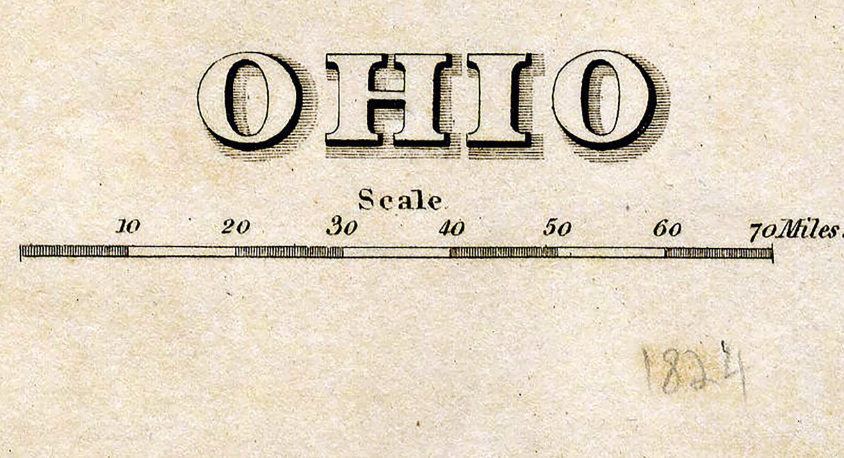 1823 Map of Ohio