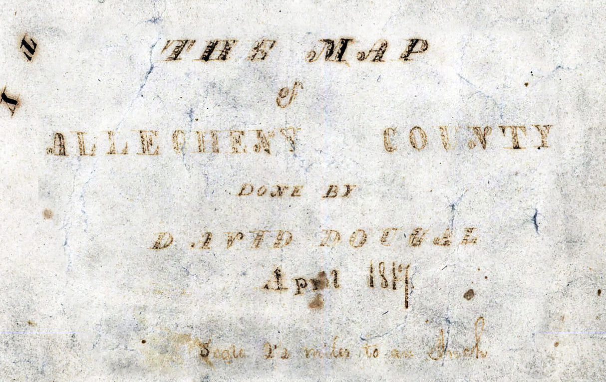 1817 Map of Allegheny County Pennsylvania