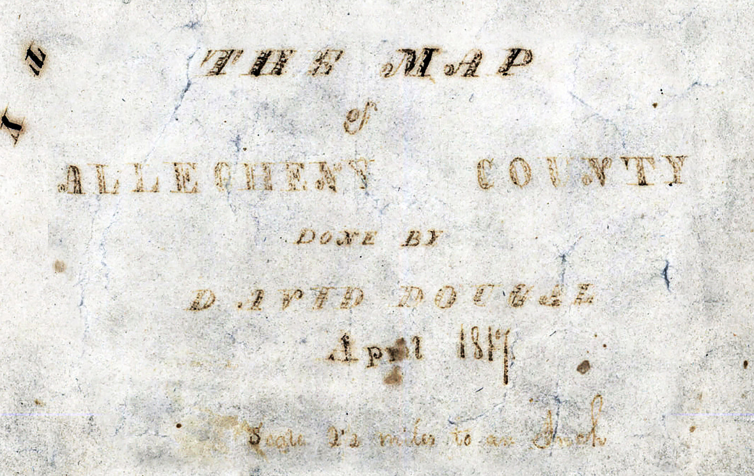 1817 Map of Allegheny County Pennsylvania
