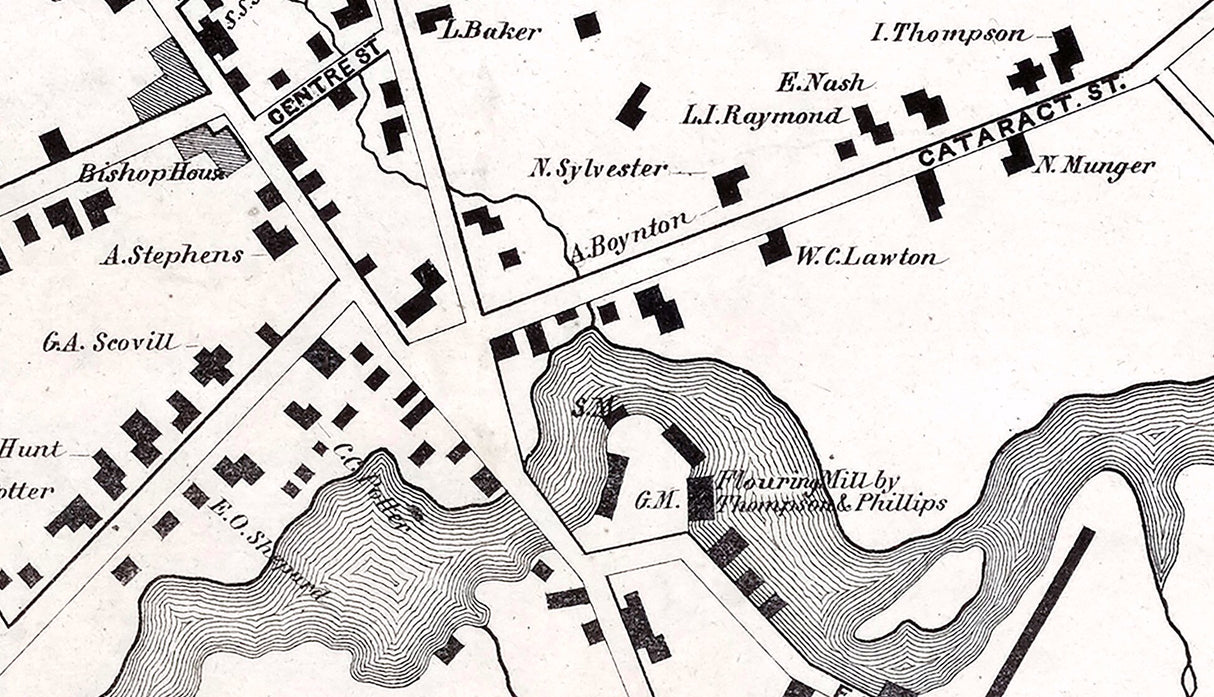 1857 Map of Copenhagen Lewis County New York