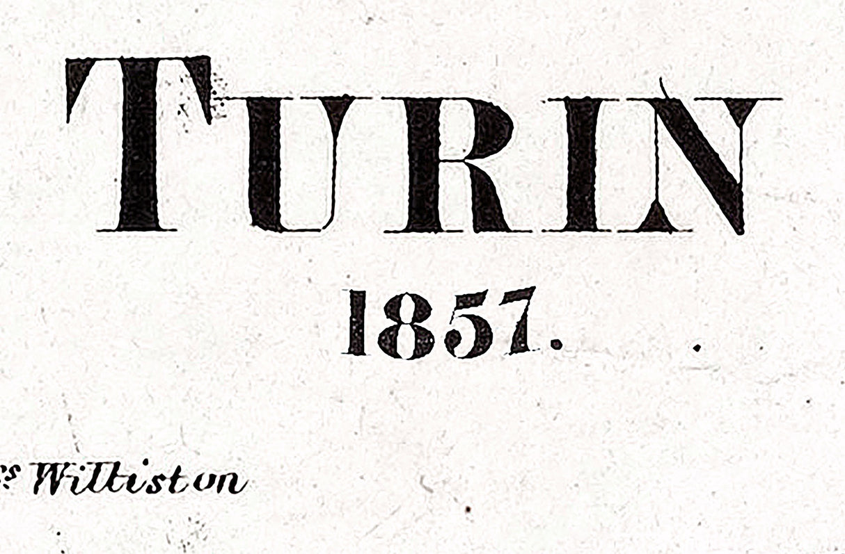 1857 Map of Turin Lewis County New York