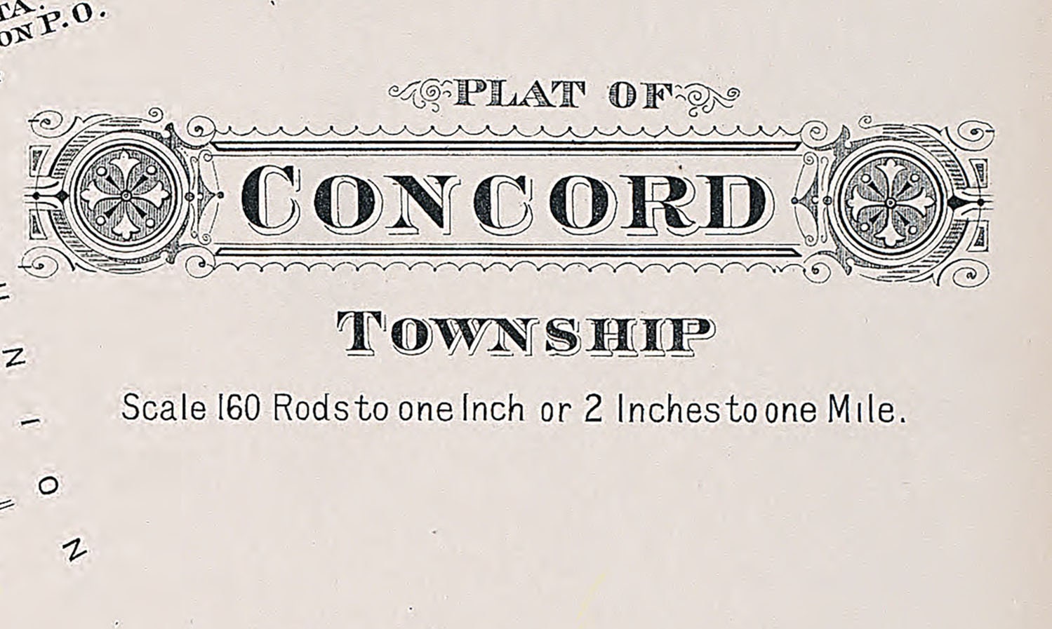 1913 Map of Concord Township Fayette County Ohio