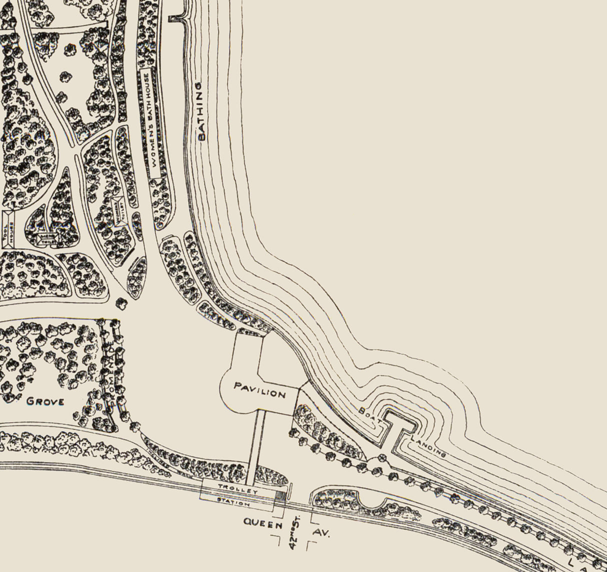 1907 Map of Lake Harriet Minnesota
