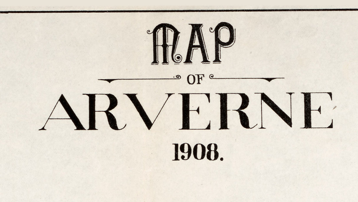 1908 Town Map of Arverne New York City New York