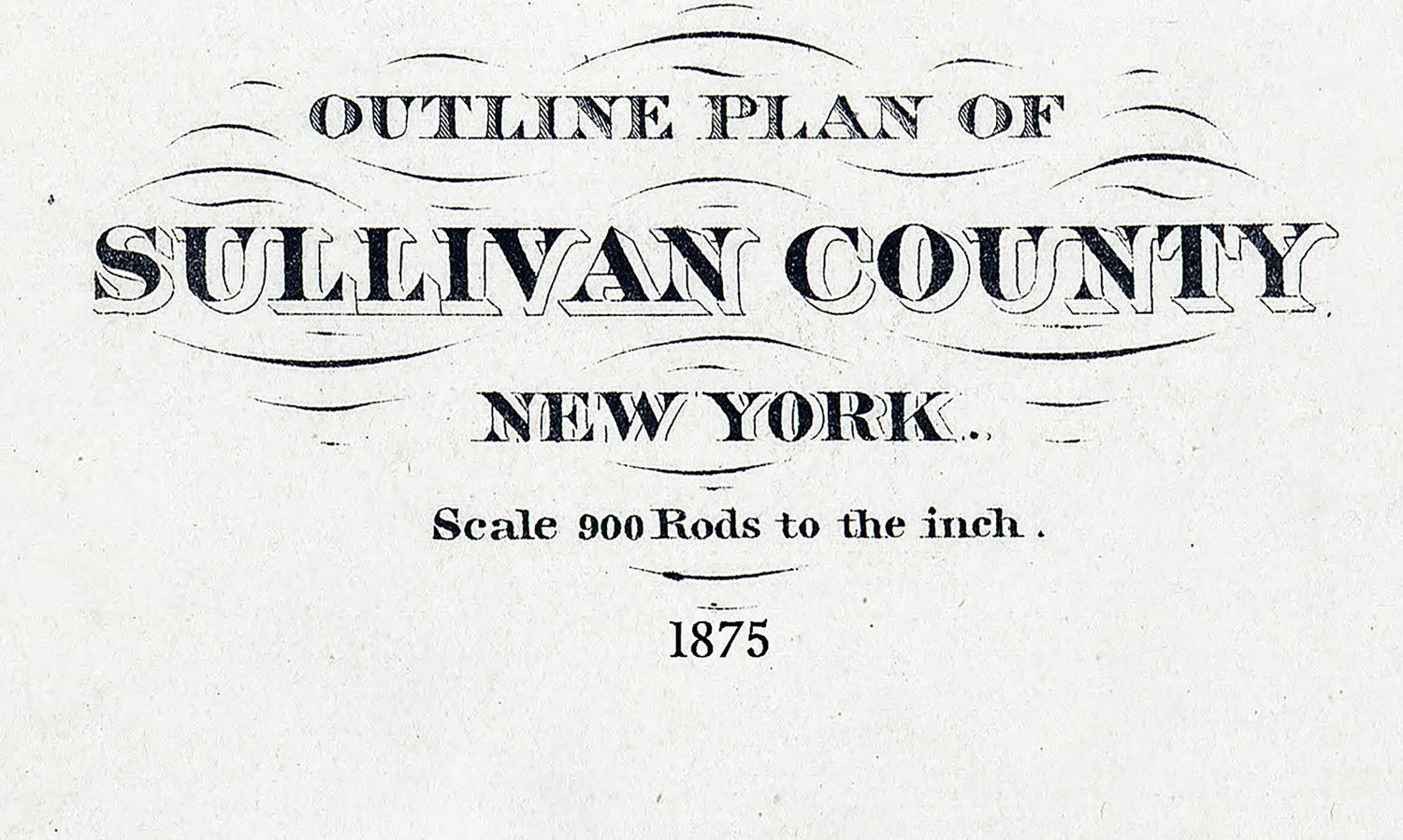 1875 Map of Sullivan County New York