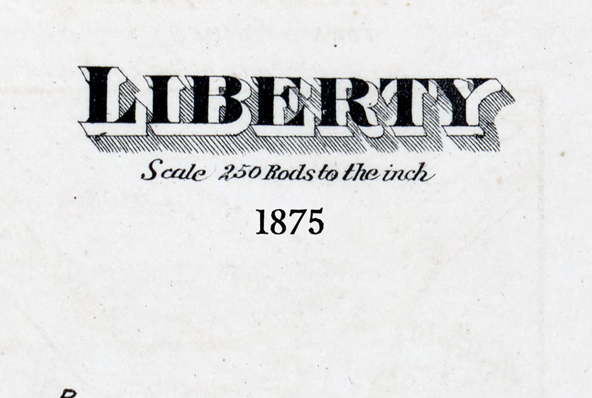 1875 Map of Liberty Township Sullivan County New York
