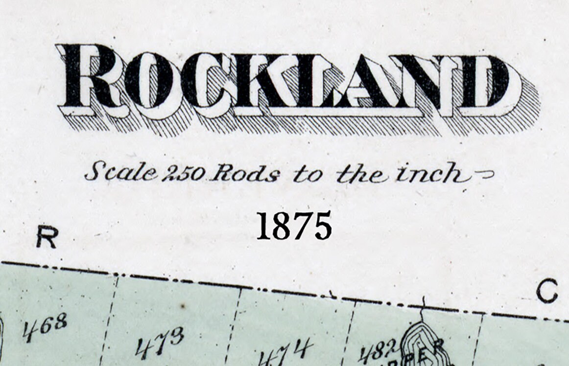 1875 Map of Rockland Township Sullivan County New York