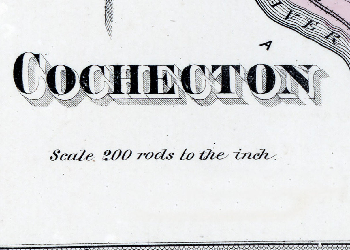 1875 Map of Cochecton Township Sullivan County New York