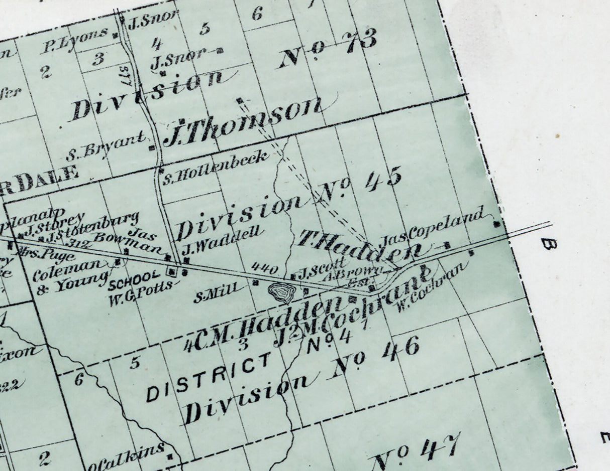 1875 Map of Cochecton Township Sullivan County New York
