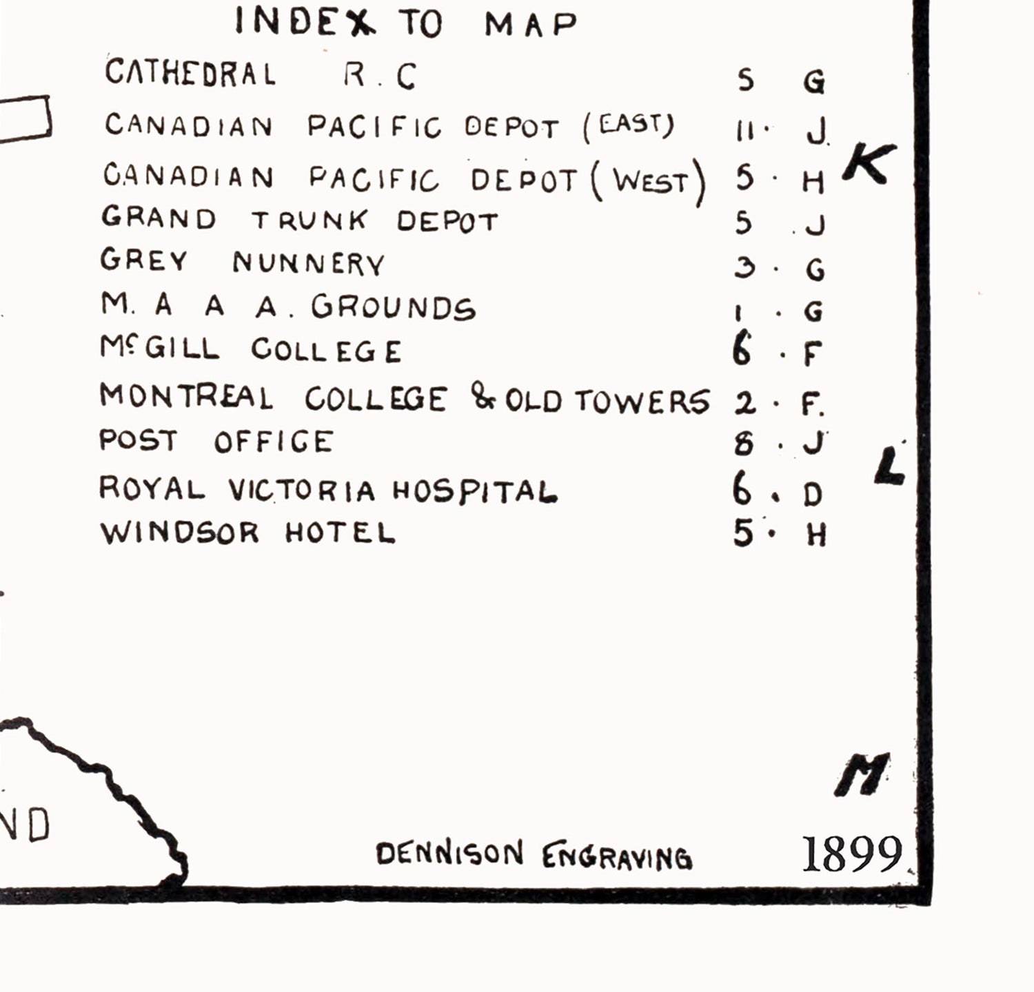 1903 Map of Montreal Canada