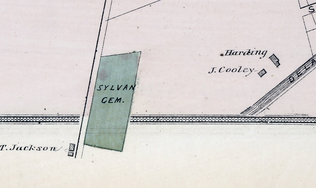1875 Town Map of Wurtsborough Sullivan County New York