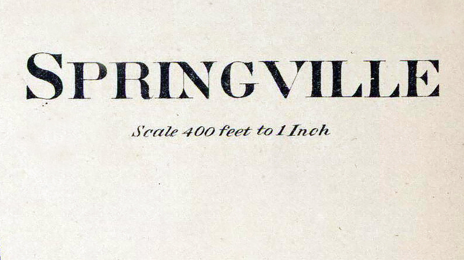 1873 Town Map of Springville Chester County Pennsylvania