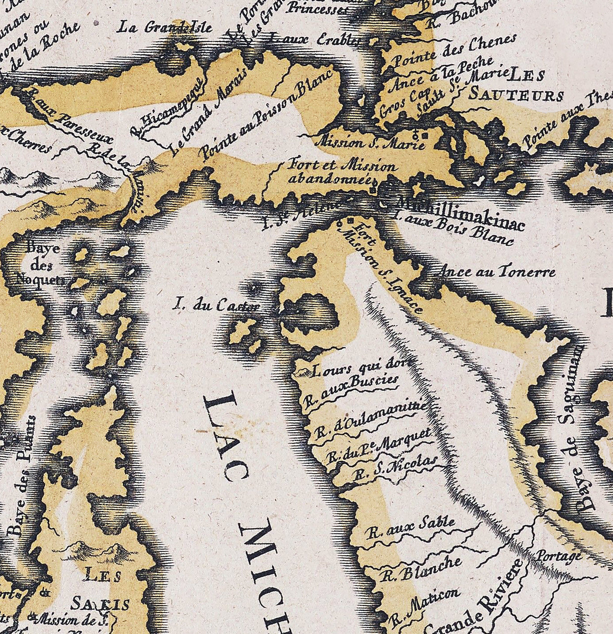 1755 Map of The Great Lakes