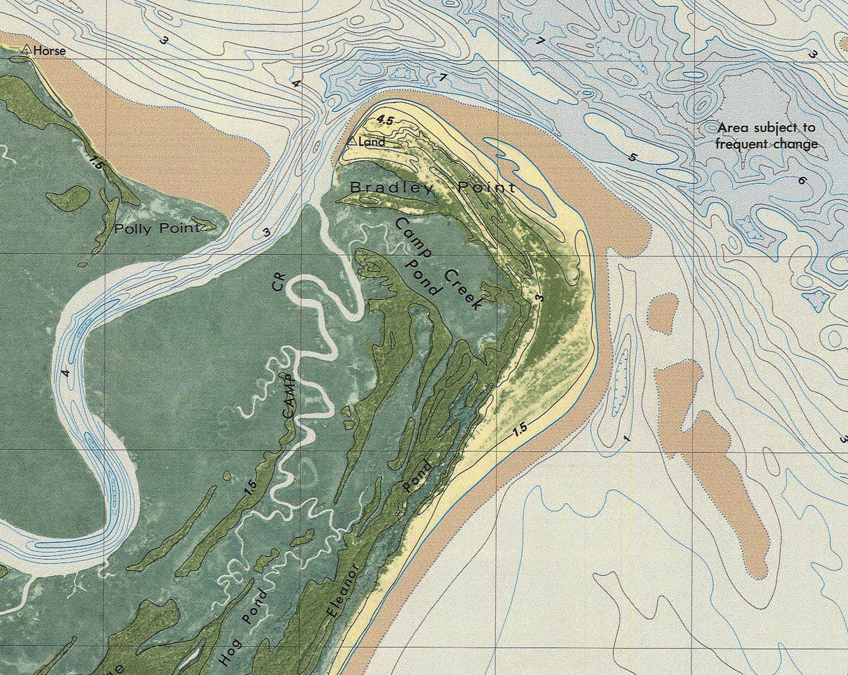 1979 Map of Raccoon Key Georgia Quadrangle