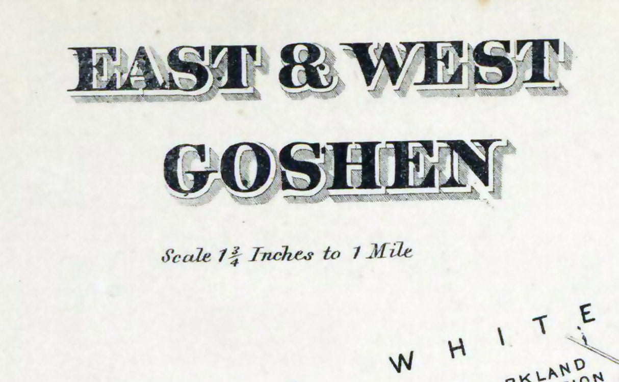 1873 Map of East and West Goshen Township Chester County Pa