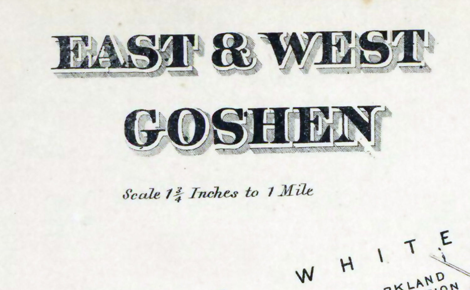 1873 Map of East and West Goshen Township Chester County Pa