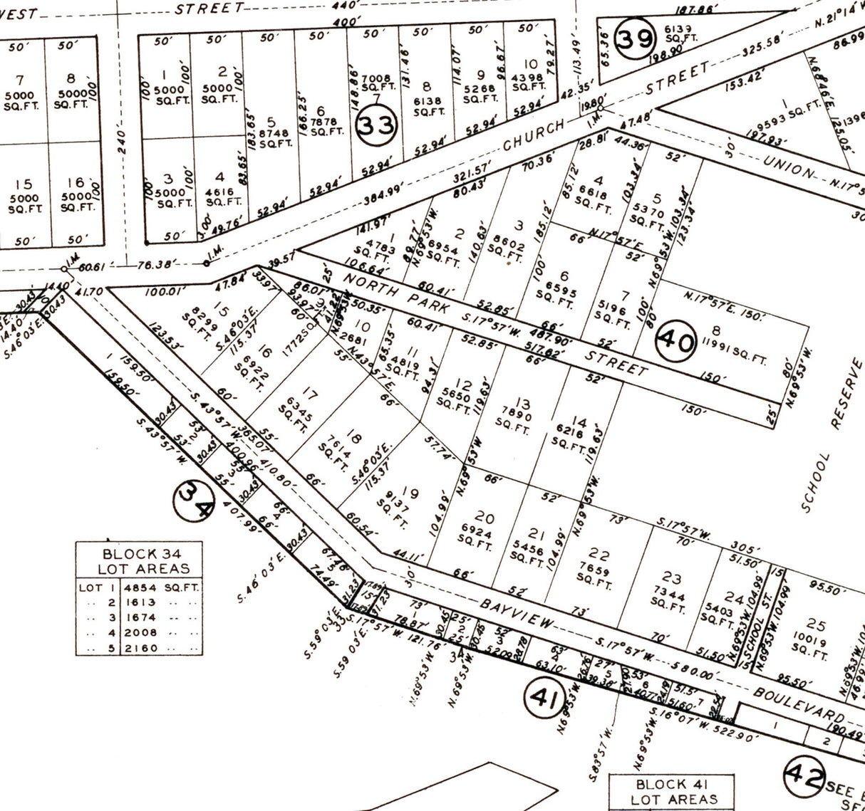 1938 Town Map of Klawock Alaska