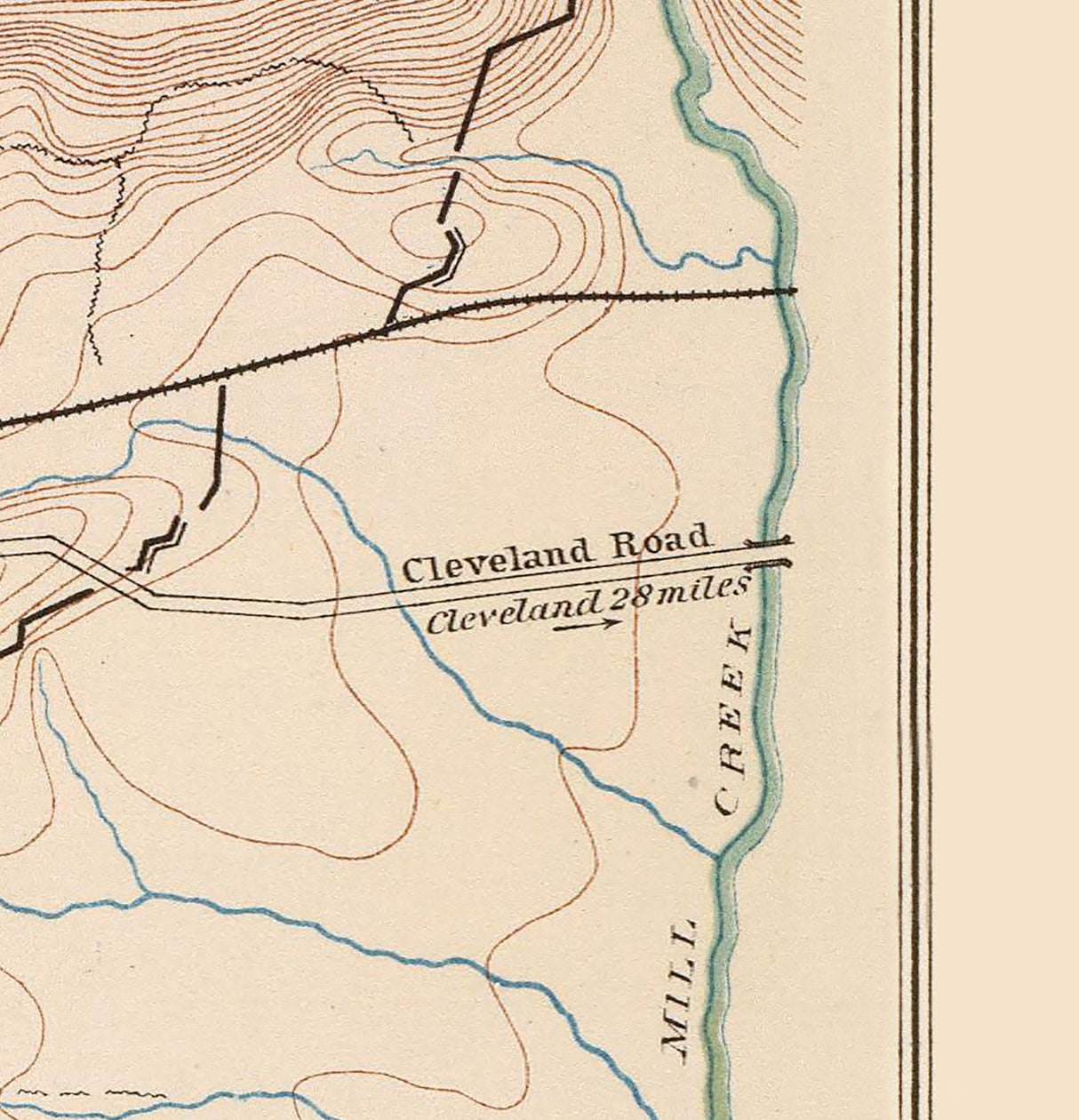 1865 Town Map of Dalton Georgia