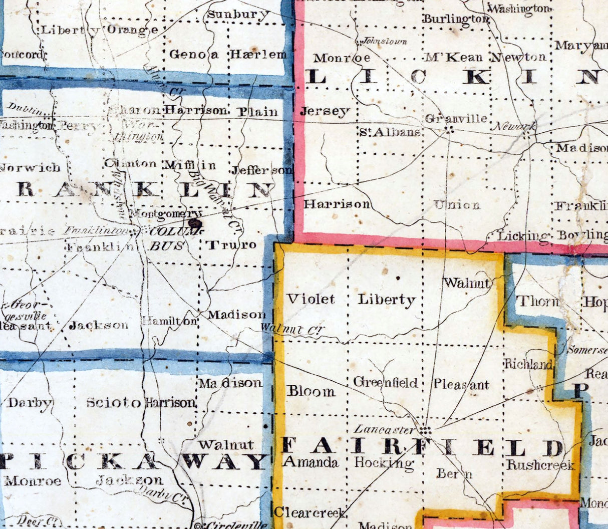 1822 Map of Ohio