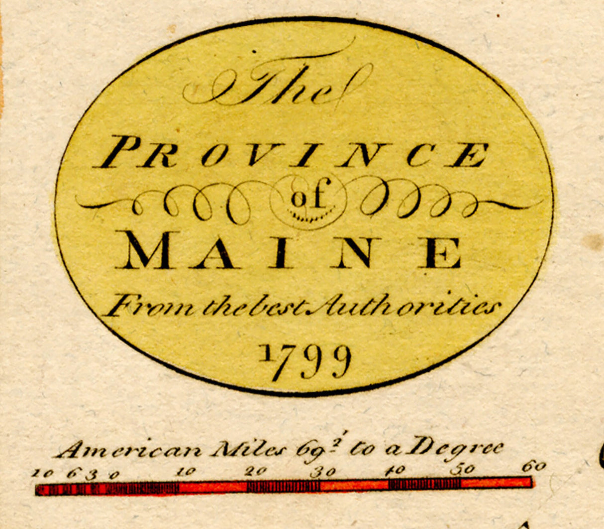 1799 Map of Maine