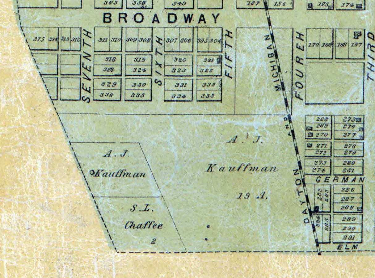 1858 Map of Tippecanoe Miami County Ohio